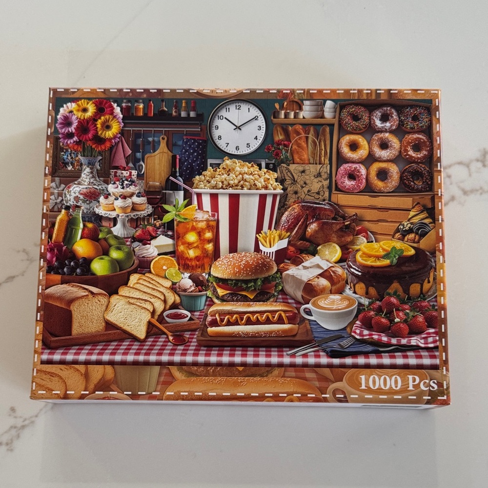 Colorful Food Feast 1000-Piece Puzzle